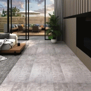 Vidaxl planches de plancher pvc non auto-adhésif 5,26m² 2mm gris terre 146605
