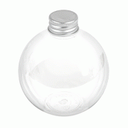 150 bouteilles sphériques PET avec bouchon aluminium - FLSPHBCPETAL-GP01