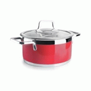 24CM Lacor Buffet casserole avec couvercle rouge 24CM - 15324 24CM Lacor Buffet casserole avec couvercle rouge 24CM - 15324