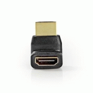 Adaptateur Hdmi Coudé à 270° Connecteur Hdmi - Hdmi Femelle Noir Usage Non Intensif Nedis - 3665476887462 Adaptateur Hdmi Coudé à 270° Connecteur Hdmi - Hdmi Femelle Noir Usage Non Intensif Nedis - 3665476887462