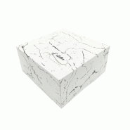 Boîte pâtissière décor Atelier Signature 160x160x80mm par 275 pièces JORIDEAL - blanc en carton 3519400541688