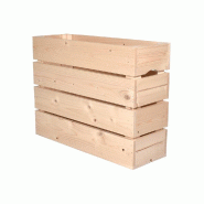 Caisse H - 4 lattes L54xP18xH40 cm