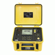 CHAUVIN ARNOUX - Contrôleur d'isolement à tension d'essais programmable 15kV 30 Tohm - Boitier chantier IP53 - Enregistrement de données - USB