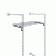 Console nickel brossé pour tablette Queen Vogue L.28cm - par 2 - en acier