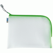 HERMA Sac à fermeture éclair Mesh Bags, A5, EVA, vert - 20010