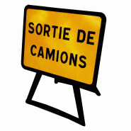 Panneau indication temporaire sortie de camions KC1SC - WPSignalisation - ultra-résistant Panneau indication temporaire sortie de camions KC1SC - WPSignalisation - ultra-résistant