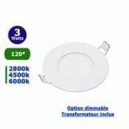 Plafonnier led rond 85 x 25 mm