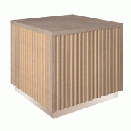 Podium bas Vertigo T01 MDF naturel et béton 45x45x40cm