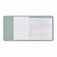 Quo Vadis - Agenda - 2027 - Exécutif Color - Semainier - Multilingue - Ella - Vert - 13 mois de déc à déc - 16x16 cm - Papier Clairefontaine blanc