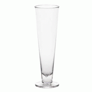 Verre à bière réutilisable polycarbonate transparent 39,5cl Ø7x23,5cm
