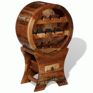 VidaXL Casier à vin pour 10 bouteilles en bois massif recyclé - 243973XL