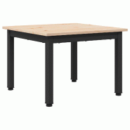 VidaXL Table basse Naturel 50 x 50 x 36 cm Bois de pin massif Modèle Zenith Essence - 892755