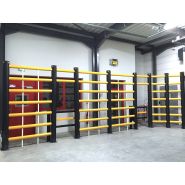 Barrière de protection industrielle haute - système modulaire adaptable pour risques spécifiques Barrière de protection industrielle haute - système modulaire adaptable pour risques spécifiques
