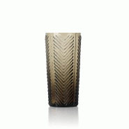 Bazar Bizar Verre long drink en verre 10x10x17.5 cm brun fumé - gris verre INGC009Smo
