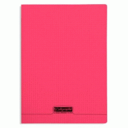 Calligraphe Lot de 10 Cahier Ligne 8000 24x32, 96p./48 feuilles 90 g/m² piquées, couv. PP rouge, quadrillé 5x5 - 3210330183831