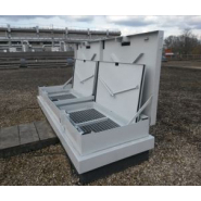 Capot  acier double-couvercle  pour accès eau potable_1