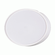 Fabas Luce Plafonnier Led Hatton 27 W 3000 K Blanc En Polycarbonate Ip65 - Diamètre 31 Cm - Design Moderne Et Efficacité Énergétique - Code 3206-6