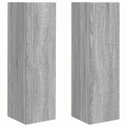Helloshop26 - Meuble TV mural moderne 30 x 31 x 100 cm fonctionnel et épuré salon en bois d'ingénierie gris sonoma 02_0054998 - gris Bois massif 30 Helloshop26 - Meuble TV mural moderne 30 x 31 x 100 cm fonctionnel et épuré salon en bois d'ingénierie gris sonoma 02_0054998 - gris Bois massif 30