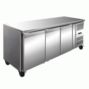 Matériel HORECA Table réfrigérée négative 3 portes, ventilée 700mm - GN3100BT