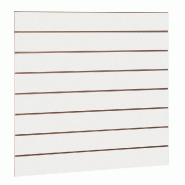 Panneau rainuré R15 L120xP120cm épaisseur 18mm - blanc 9003