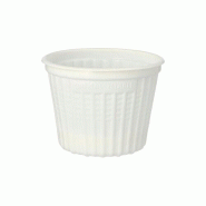 Papstar Gobelet à snack et à soupe (réutilisable), 500 ml Ø 11,5 cm - H 8,5 cm blanc, 20 x 25 pièces - blanc plastique polypropylène 96550