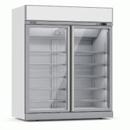 Réfrigérateur 2 portes en verre professionnel BLanc Combisteel - 7455.2400 - blanc 7455.2400