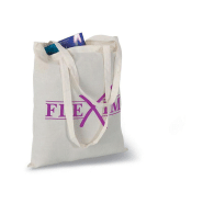 Sac shopping anses longues Cottonel 100 gr - Sacs publicitaires en coton Sac shopping anses longues Cottonel 100 gr - Sacs publicitaires en coton