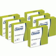 Serviettes Carind 38×38, lot de 40x42, 1/4 2 plis, kiwi - vert papier 8011576001133