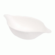 Verrine en forme citron en bagasse blanche 11x5,2x3cm par 1000