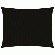 VidaXL Voile de parasol Tissu Oxford rectangulaire 4x6 m noir Modèle Aurora Ombre - noir 135767