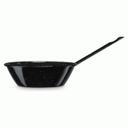 Wellhome Well Home - Poêle Profonde à Bord Haut Jaspeada en Acier Émaillé Ø20 x 6,3 cm - 1,4 L, Idéale pour Faire Sauter sans Débordements - ac