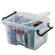 Bac de rangement multi-usages Strata by CEP 40L transparent Bac de rangement multi-usages Strata by CEP 40L transparent