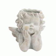 Cache pot ange naturel - Gris Rond Ciment Amadeus 20x16 cm - gris ciment 3520071799339 Cache pot ange naturel - Gris Rond Ciment Amadeus 20x16 cm - gris ciment 3520071799339