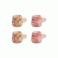 Coffret de 4 tasses Zphyr 10 cl - Multicolore Rond Grès Table Passion 8.5x5 cm - multicolore Grès 3106232387265 Coffret de 4 tasses Zphyr 10 cl - Multicolore Rond Grès Table Passion 8.5x5 cm - multicolore Grès 3106232387265