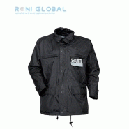 Veste sécurité coupe-vent anti-transpiration - City Guard - Polyester enduit PVC avec flap Velcro amovible_0
