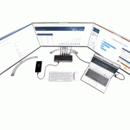 Dock USB-C & USB-A - Station d'Accueil Universelle à  Triple àÉcran DisplayPort & HDMI 4K 60Hz - 85W P