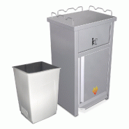 FRICOSMOS Conteneur XS en acier inoxydable pour le vidage des plateaux (Fast-Food) - inox COFRI006