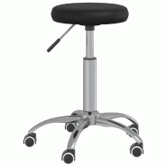 Helloshop26 - Chaise fauteuil siège pivotante de bureau informatique étude similicuir noir 02_0024158 - noir acier 3000214714615