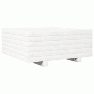 Helloshop26 - Jardinière bac lit surélevé plantes fleurs terrasse jardin 60 x 60 x 26,5 cm bois de pin massif blanc 02_0037705 - 3000214275666 Helloshop26 - Jardinière bac lit surélevé plantes fleurs terrasse jardin 60 x 60 x 26,5 cm bois de pin massif blanc 02_0037705 - 3000214275666