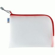 HERMA Sac à fermeture éclair Mesh Bags, A5, EVA, rouge - 20008