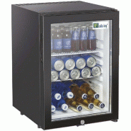 Mini-bar d'hôtel noir 1 porte vitrée température +5/+12°c - 24 l - PRCG30A_0