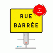 Panneau KC1 - Indication diverses temporaire pour chantier sur pied