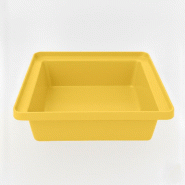 PLAST'UP ROTOMOULAGE Bac de rangement empilable 30l - JAUNEMANGUE - jaune plastique 0637962082944