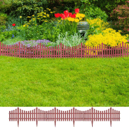 Vidaxl bordures de pelouse 17 pcs 10 m marron 41228 Vidaxl bordures de pelouse 17 pcs 10 m marron 41228