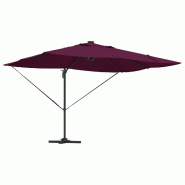 VidaXL Parasol Bordeaux 352 x 251 x 265 cm Polyester et Aluminium Modèle Titan Pure - 42003333