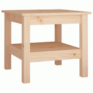VidaXL Table basse 45x45x40 cm en bois de pin massif Modèle Cosmo Bois - 814264