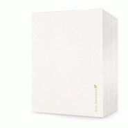 Bio Bamboo® - Serviette jetable, 30 x 40 cm, extrêmement douce, compostable, viscose de bambou, 1000 pièces, blanc - blanc Bambou BIO.109
