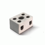 Bornier porcelaine pour cartouche de chauffe - cv/ch20 - n°14 i06c20114 Bornier porcelaine pour cartouche de chauffe - cv/ch20 - n°14 i06c20114