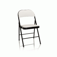 Chaise visiteur / Chaise de conférence / Pliante TUDELA Similicuir Blanc hjh OFFICE - blanc plastique 803001