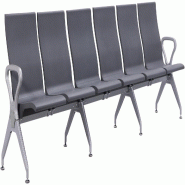 CLP Banc d'attente Ermin Gris/6 places - gris plastique 326897